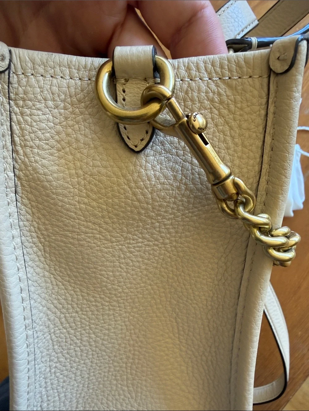Coach X JLO Dempsey Tote 22 NYC Skyline leather